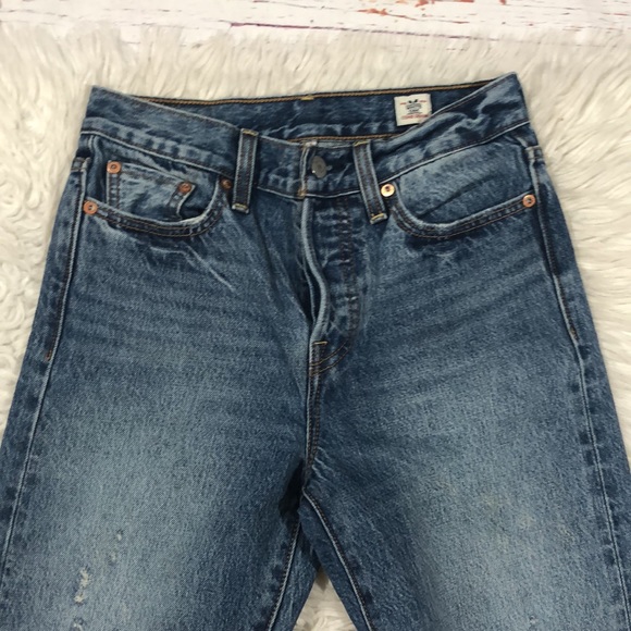 Levi's White Oak Cone Denim Wedgie Icon Foothills Button Fly High Rise Jeans - Picture 10 of 16